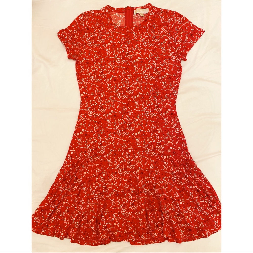 Michael Kors - XS Red and White floral dress.